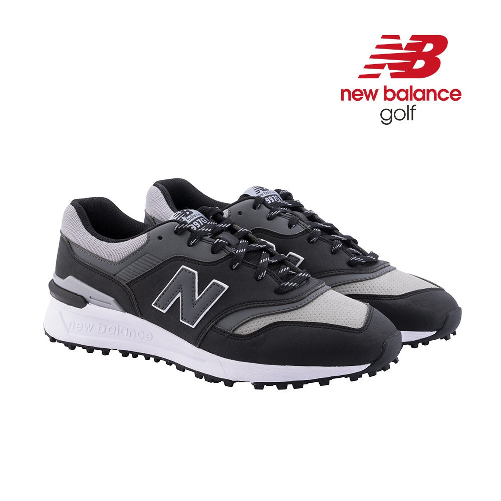 New Balance Men`s 997 SL Spikeless Golf Shoes - Black/Grey