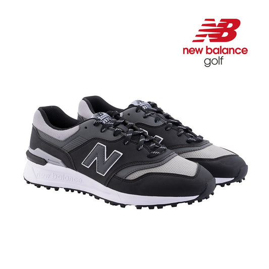 New Balance Men`s 997 SL Spikeless Golf Shoes - Black/Grey