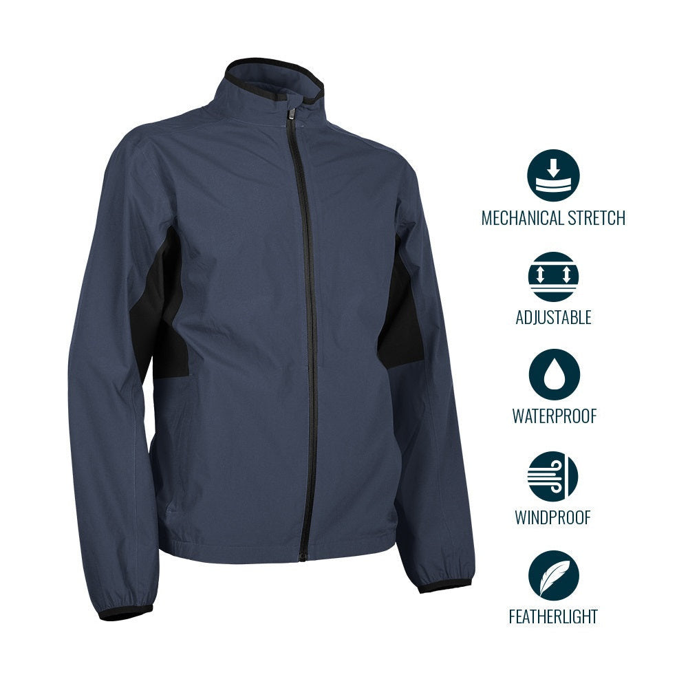Sun Mountain Monsoon Waterproof Jacket - Navy / Black - front view