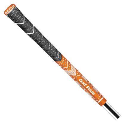 Golf Pride MultiCompound Teams Plus4 Golf Grip – Dark Orange & White