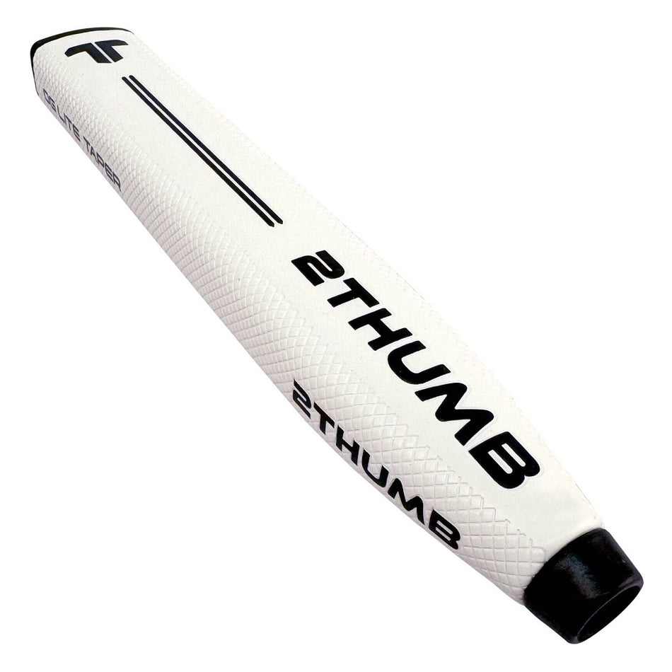2Thumb OG Taper 43 Lite Putter Grip - White 