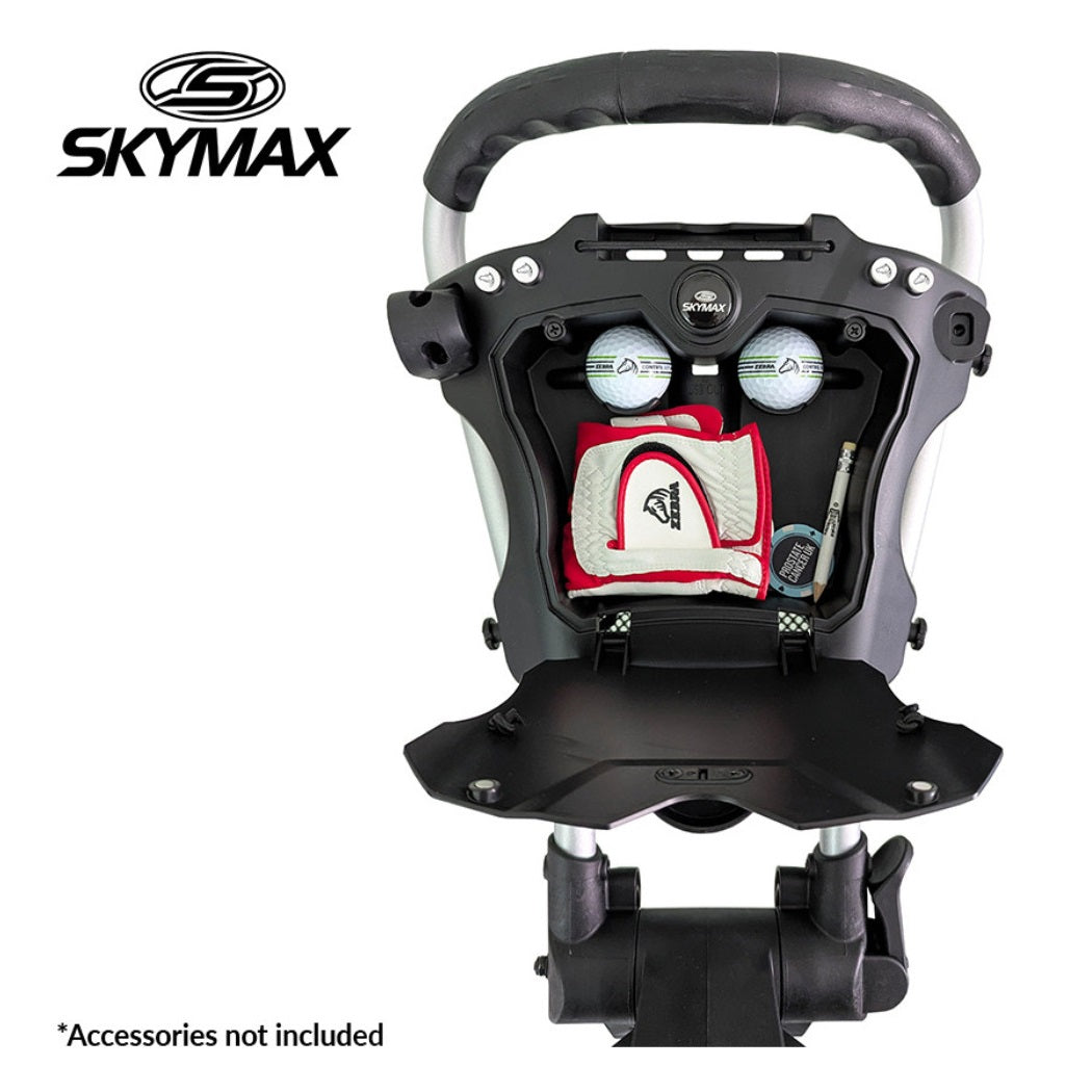 Skymax PACE X Golf Trolley - Black - accessory compartment