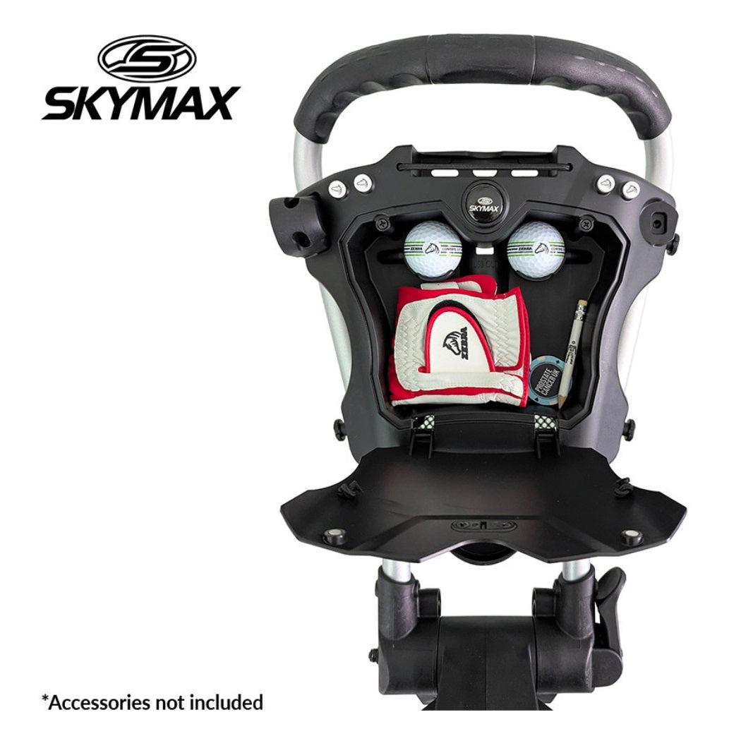 Skymax PACE X Golf Trolley - Silver - accessory compartment