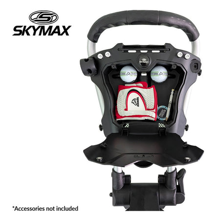 Skymax PACE X Golf Trolley - Silver - accessory compartment