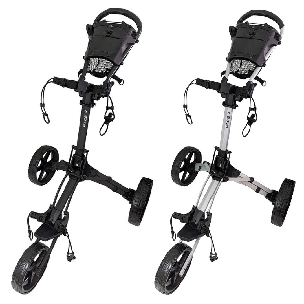 Skymax PACE X Golf Trolley - 3 Wheel Push Cart Trolley - all colours