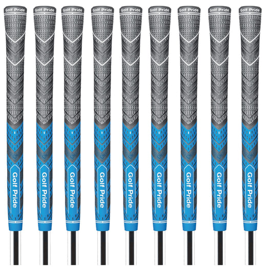 Golf Pride MCC Plus4 Jumbo Golf Grip Blue/Charcoal – Free Grip Tape