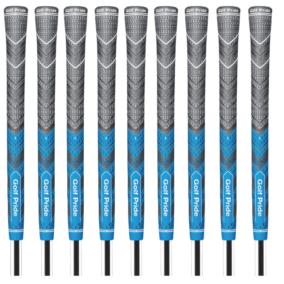 Golf Pride MCC Plus4 Jumbo Golf Grip Blue/Charcoal – Free Grip Tape