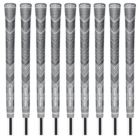 Golf Pride MCC Plus4 Jumbo Golf Grip Grey/Charcoal Front View