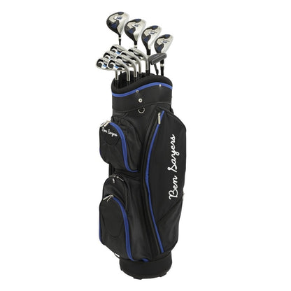 Ben Sayers M8 Men`s Golf Club Package Set with Cart Bag – Steel or Graphite Shafts