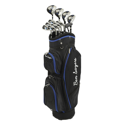 Ben Sayers M8 Men`s Golf Club Package Set with Cart Bag – Steel or Graphite Shafts