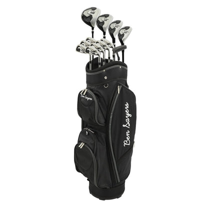 Ben Sayers M8 Men`s Golf Club Package Set with Cart Bag – Steel or Graphite Shafts