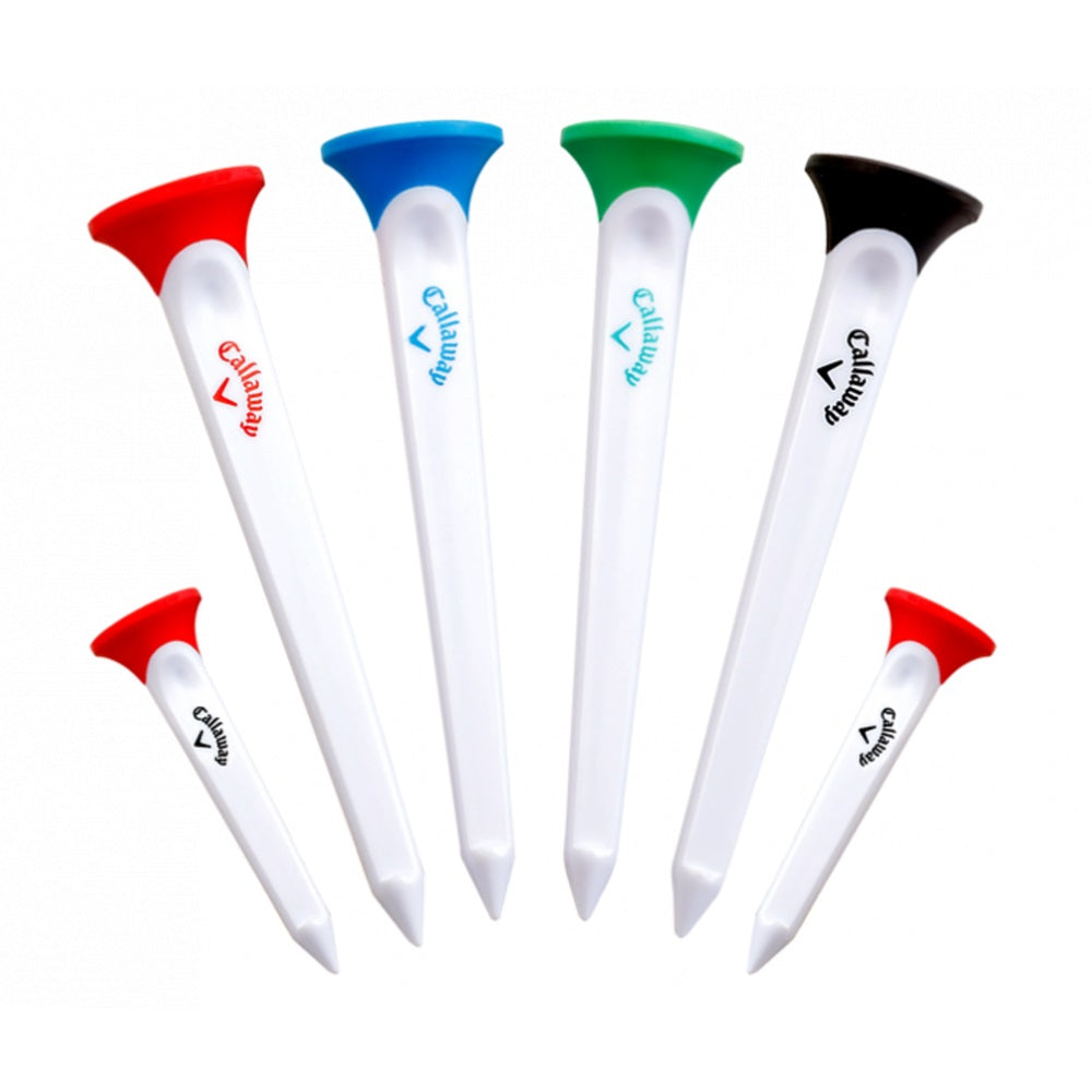 Callaway Par Tee Combo Set - includes (4) large 3 1/4" tee and (2) small 1 3/4" tees for par 3s