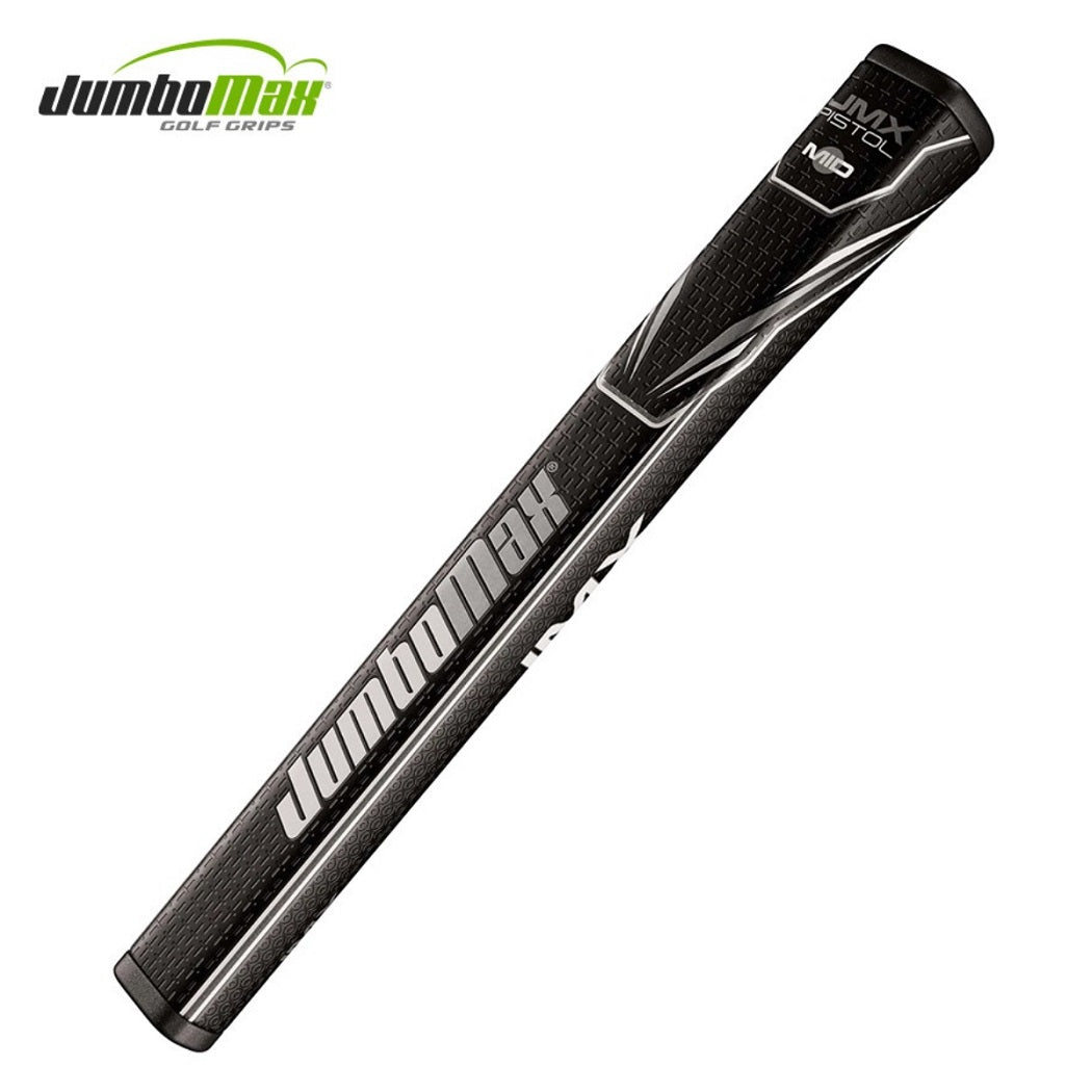 JumboMax Pistol Mid Putter Grip - Black/Silver