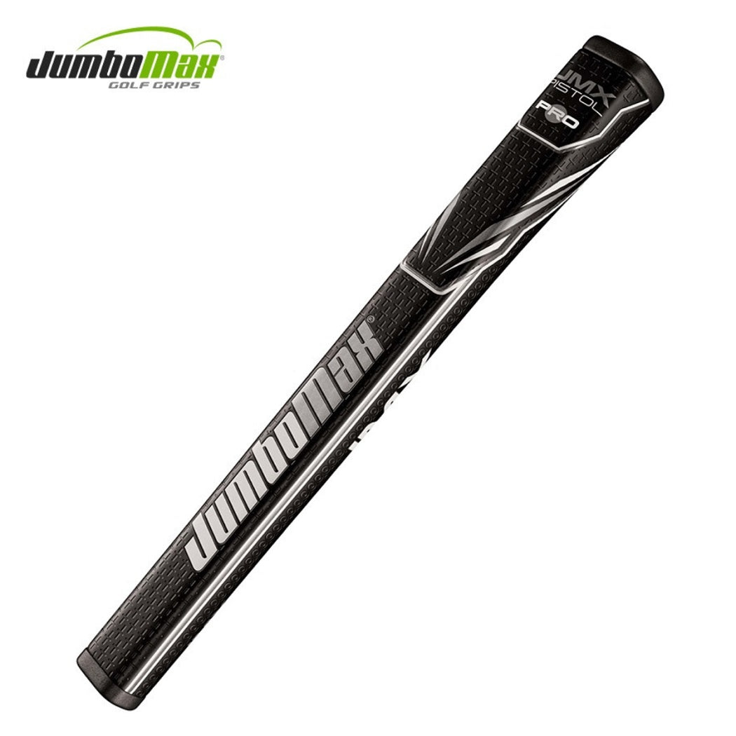 JumboMax Pistol Pro Putter Grip - Black/Silver