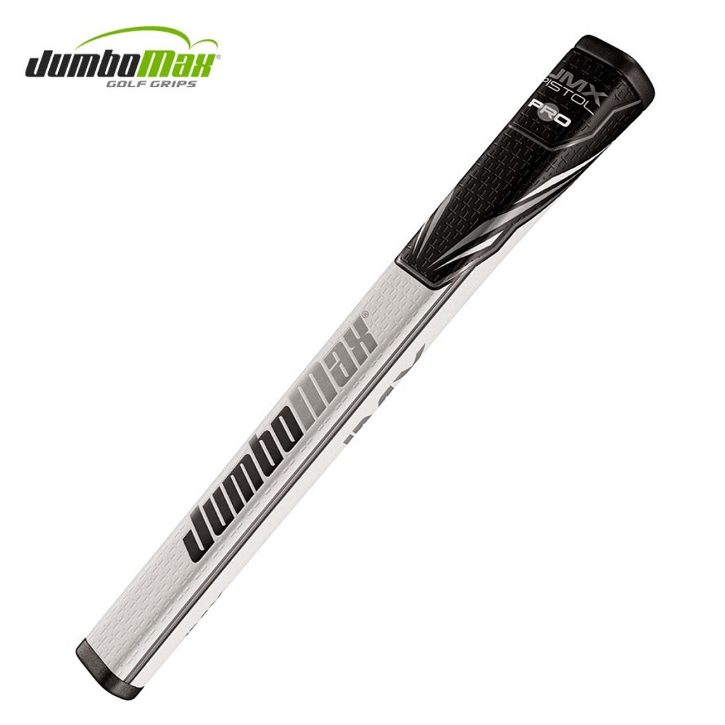 JumboMax Pistol Pro Putter Grip - Black/White/Silver
