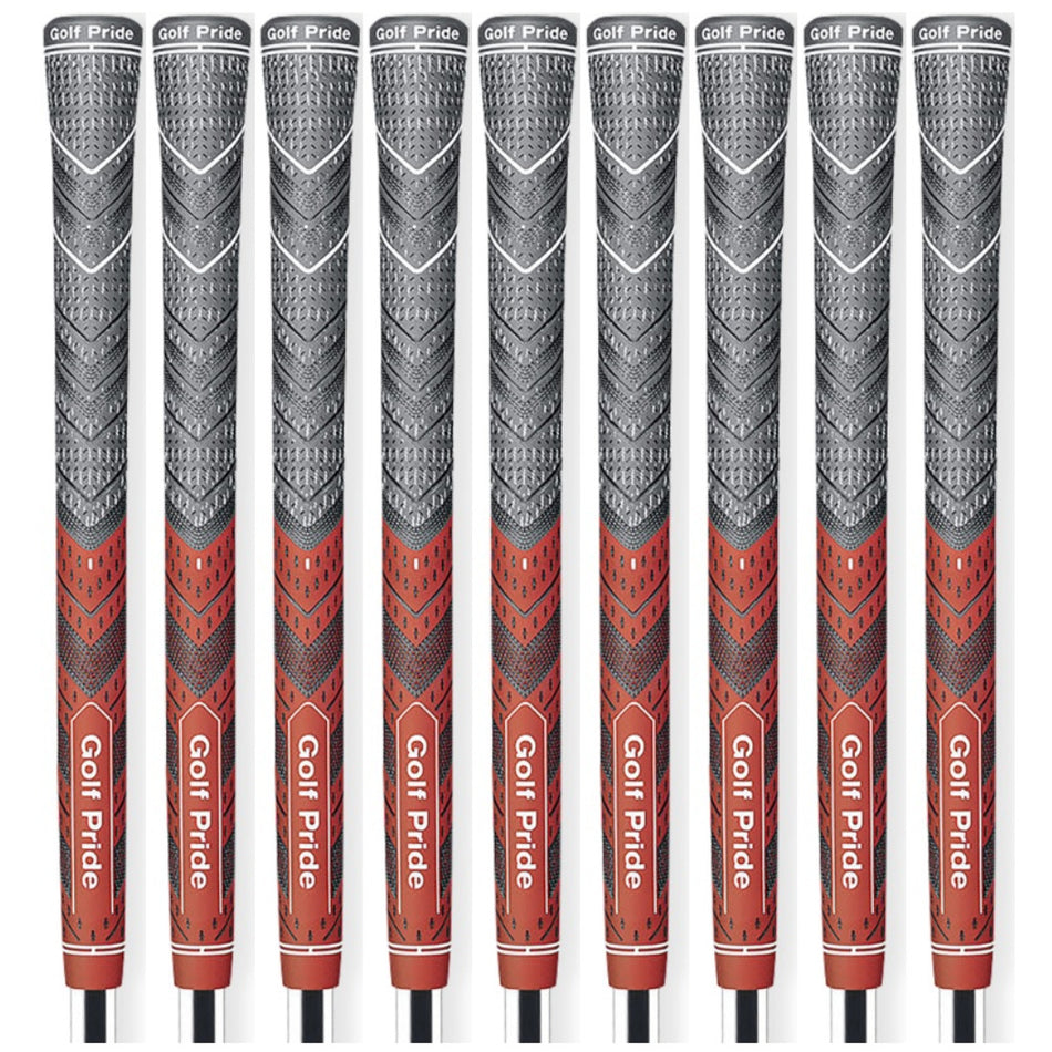 Golf Pride MCC Plus4 Jumbo Golf Grip Red/Charcoal – Free Grip Tape