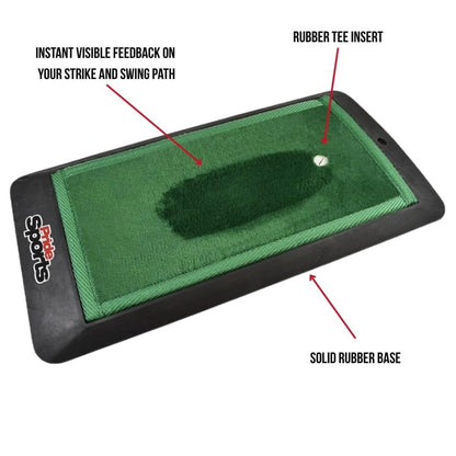 Pride Sports Golf Impact Mat – Golf Swing & Ball Striking Training Aid