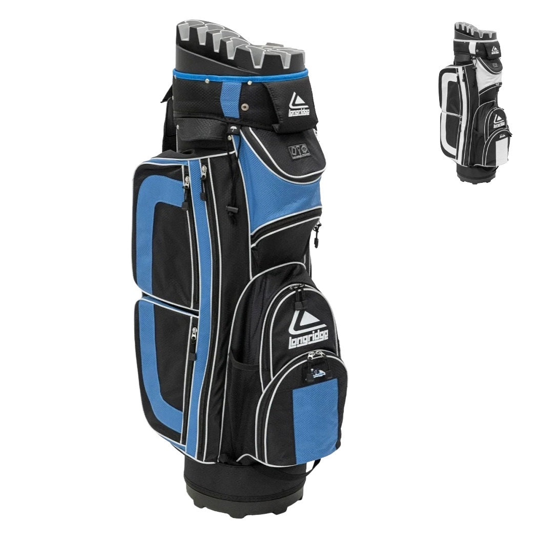 Longridge Pro Golf Cart Bag - available colours: Black/Navy and Black/White