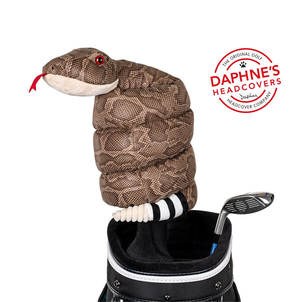 Daphne's Golf Novelty Driver Headcover - Rattlesnake - fitted to driver
