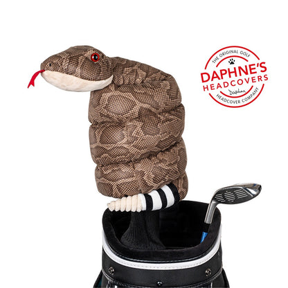 Daphne's Golf Novelty Driver Headcover - Rattlesnake - fitted to driver