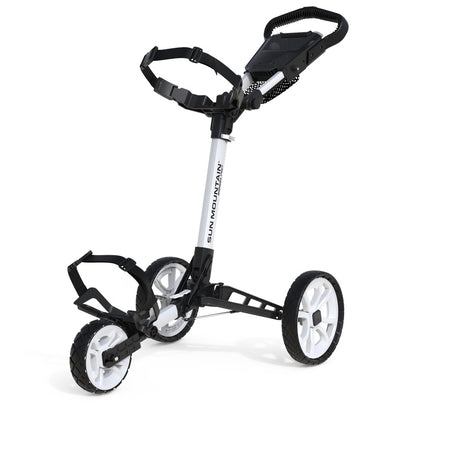 Sun Mountain Ridgeline 3 golf push trolley in White