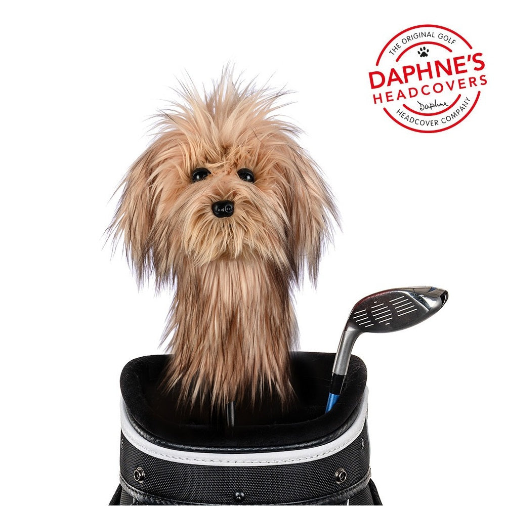 Daphne's Golf Novelty Driver Headcover - Scruffy Dog - fitted to a club