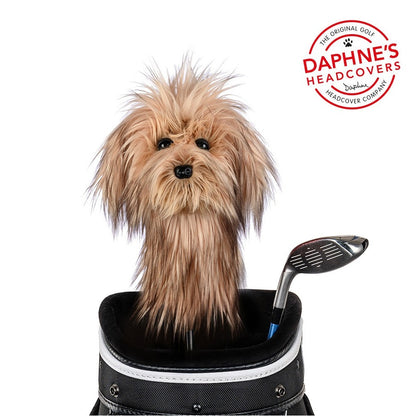 Daphne's Golf Novelty Driver Headcover - Scruffy Dog - fitted to a club