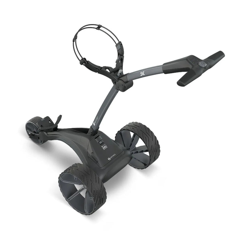 Motocaddy SE Electric Golf Trolley 2026 Graphite side view