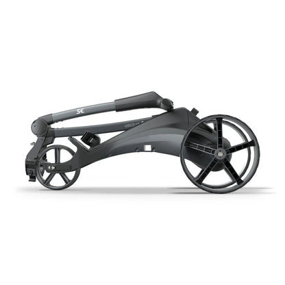 Motocaddy SE Electric Golf Trolley 2026 Graphite side view folded
