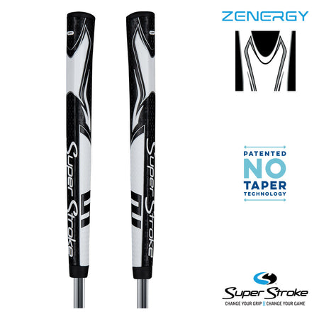 SuperStroke Golf Zenergy Putter Grip - PT 1.0 Black/White