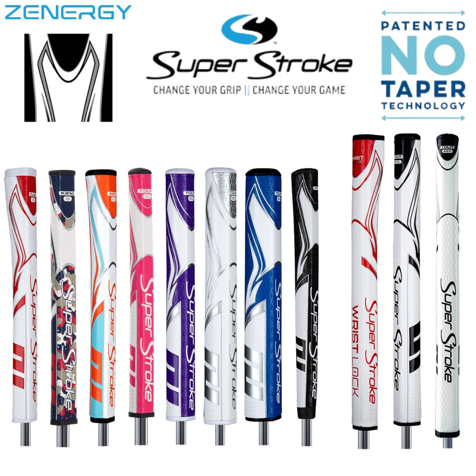 SuperStroke Golf Zenergy Putter Grip - showing the options available