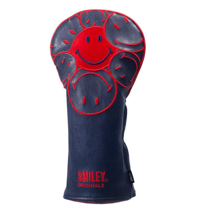 Smiley® Originals Golf Club Headcovers - Stacked Driver - Navy/Red