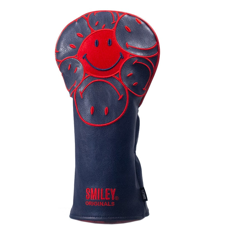 Smiley® Originals Golf Club Headcovers - Stacked Fairway - Navy/Red