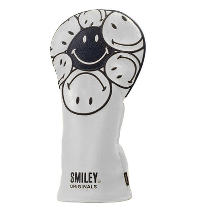 Smiley® Originals Golf Club Headcovers - Stacked Fairway - White