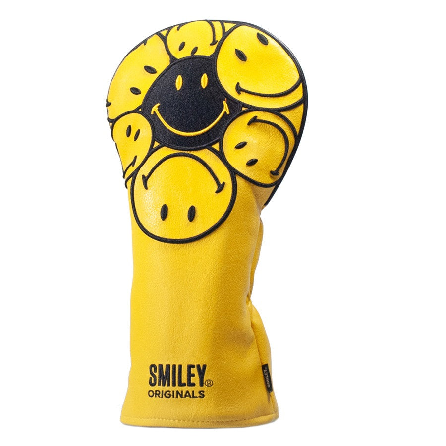 Smiley® Originals Golf Club Headcovers - Stacked Hybrid - Yellow