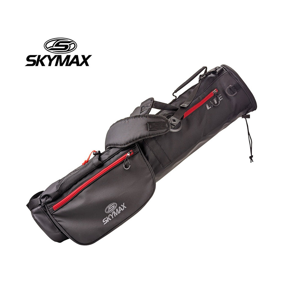 Skymax Sunday Golf Bag black red pencil bag with dual carry strap