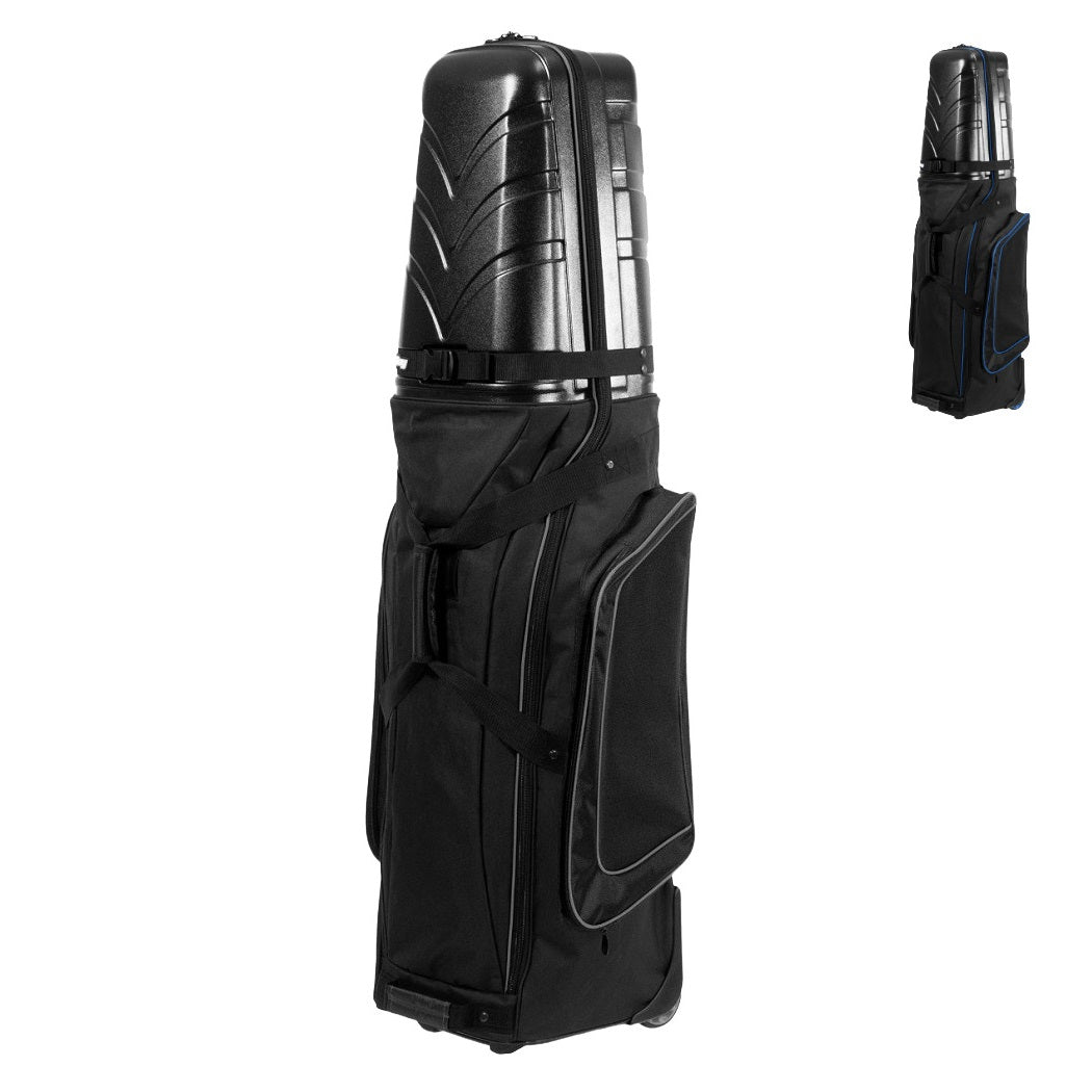 BagBoy T-10 Hard Top Travel Cover in Black/Charcoal with Black/Royal Blue inset