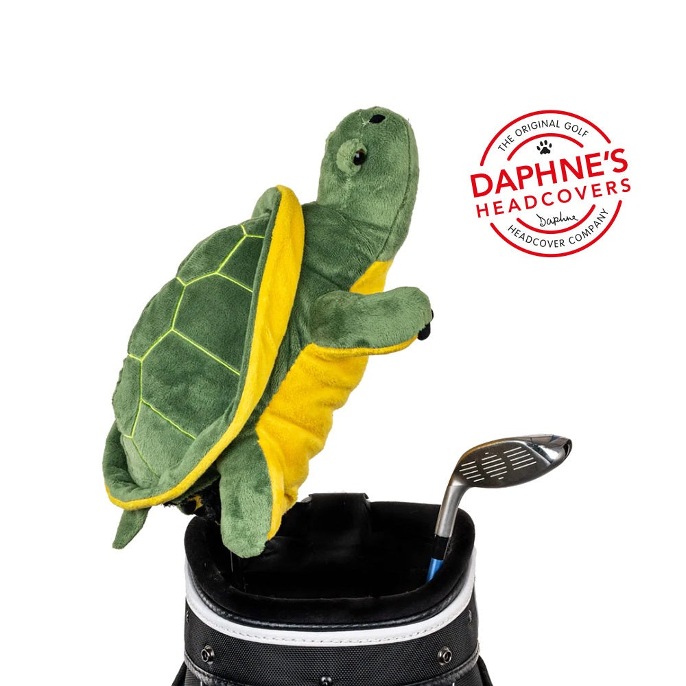 Daphne's Golf Novelty Driver Headcover - Turtle - fitted to a club