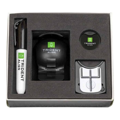 Trident Align 2.0 Golf Ball Marker Kit - in its box