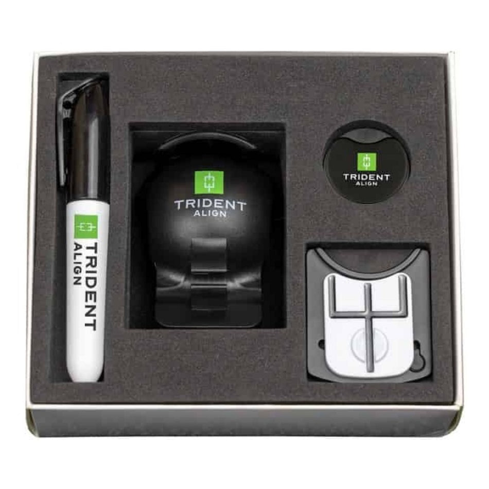 Trident Align 2.0 Golf Ball Marker Kit - in its box