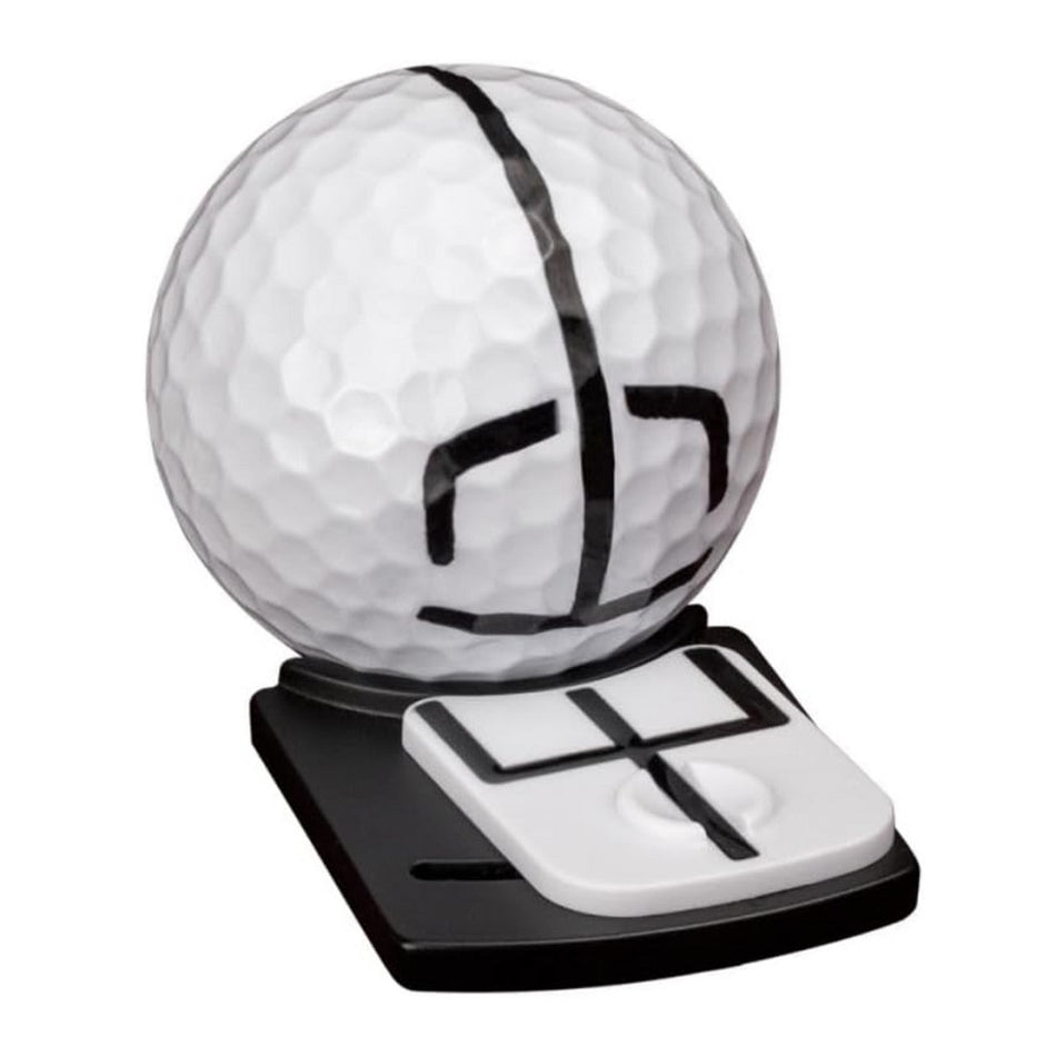 Trident Align 2.0 Golf Ball Marker Kit with marked golf ball