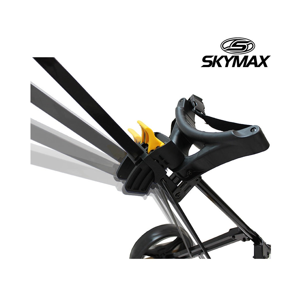 Skymax Trimaster Golf Trolley – 3-Wheel Push Pull Cart Lightweight Black