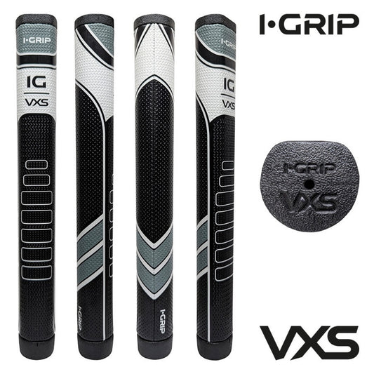 iGrip VXS Putter Grip - Oversize Straight - Soft Feel - Black +FREE Tape