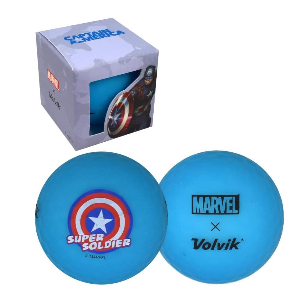 Volvik Marvel Captain America Golf Balls Blue