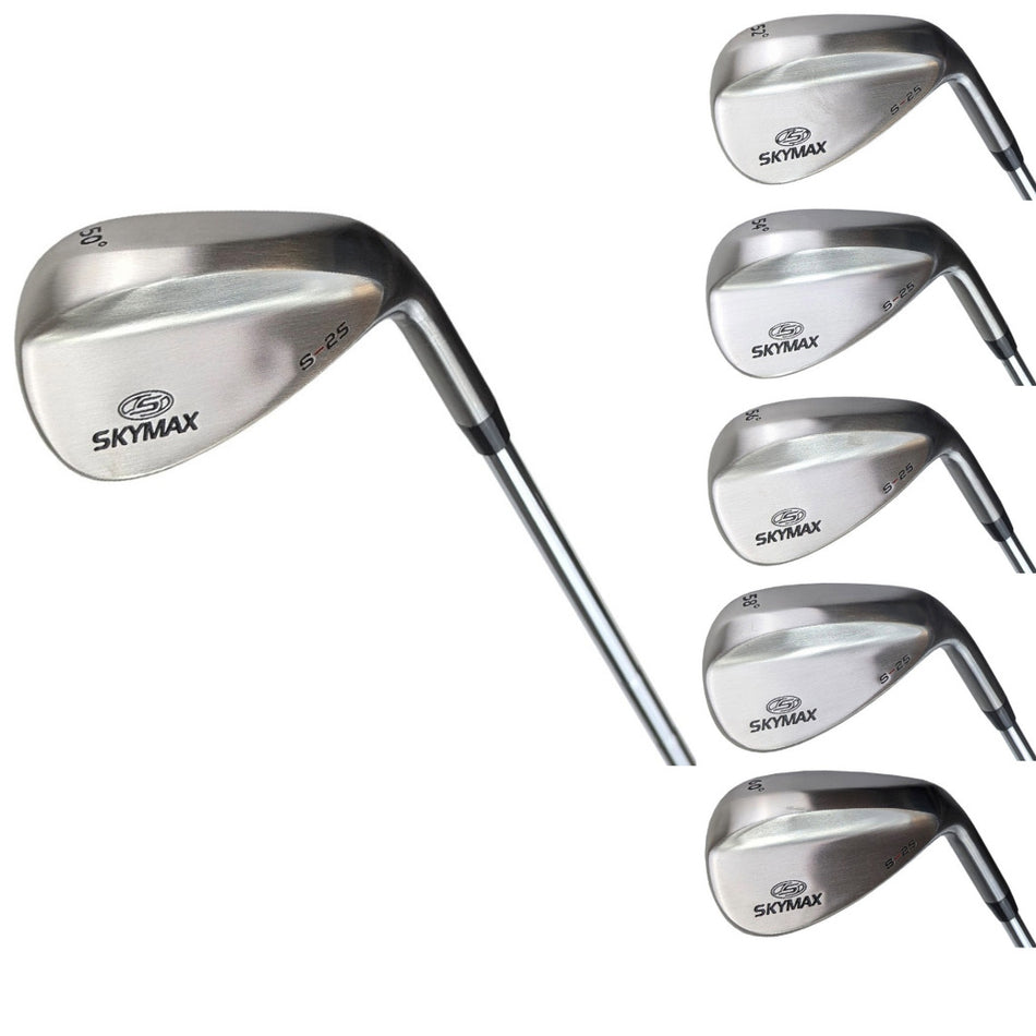 Skymax Men`s Satin Golf Wedges – Right Handed Steel Shaft 50° 52° 54° 56° 58° 60°