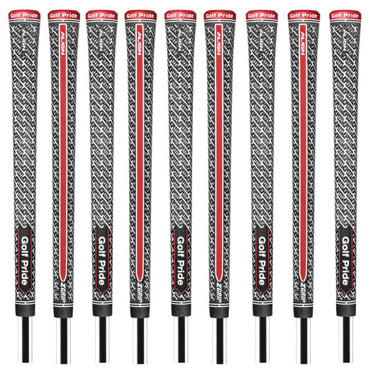 Golf Pride Z-Grip Align Cord Golf Club Grips - Men`s Midsize - front and back views