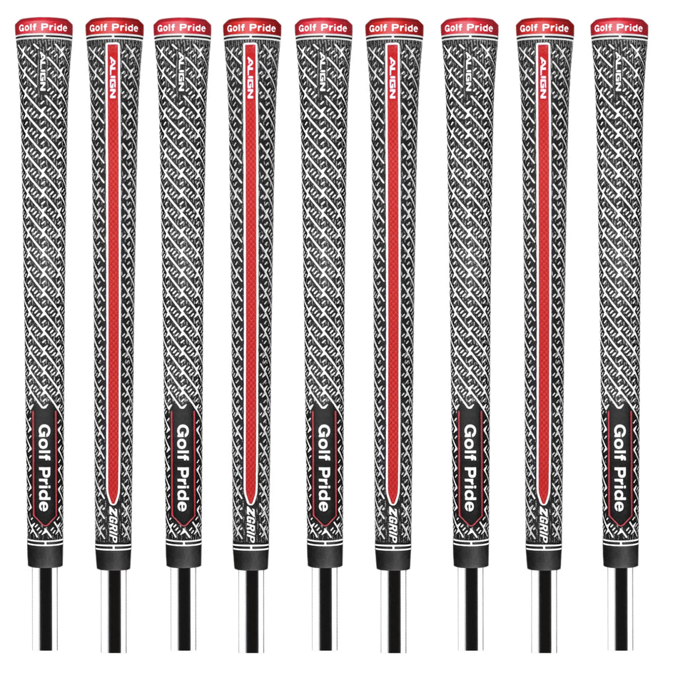 Golf Pride Z-Grip Align Cord golf grips midsize front and back view