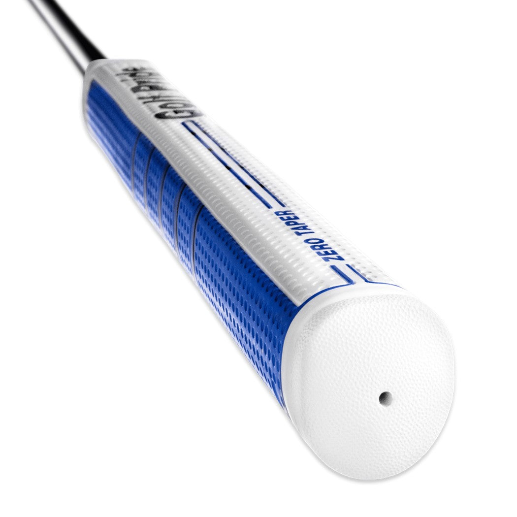 Golf Pride Zero Taper Medium Straight Putter Grip - Blue - end view