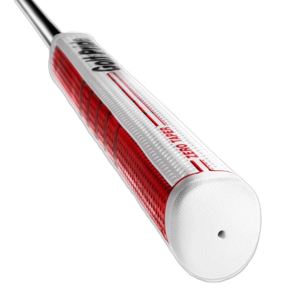 Golf Pride Zero Taper Medium Straight Putter Grip - Red - end view