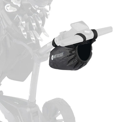 Motocaddy Under Handle Accessory Pouch - front view, shown fitted to handle